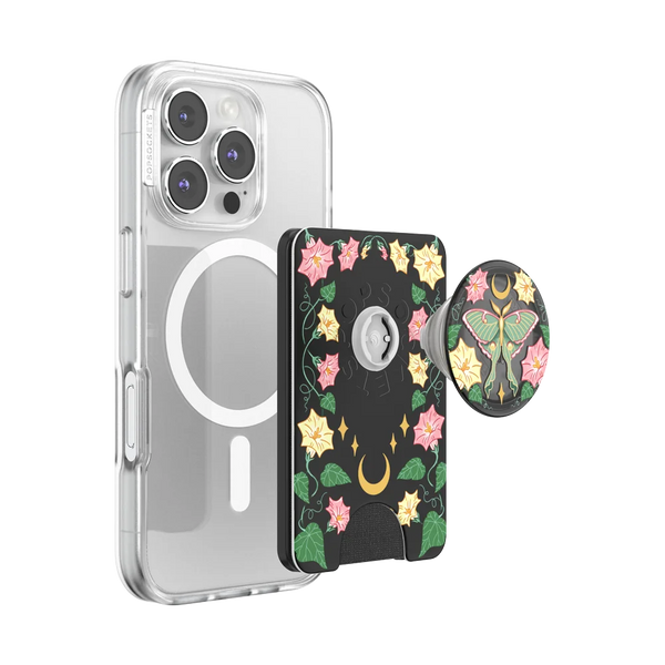 Moon Flower — MagSafe PopWallet+